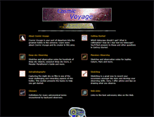 Tablet Screenshot of cosmicvoyage.net